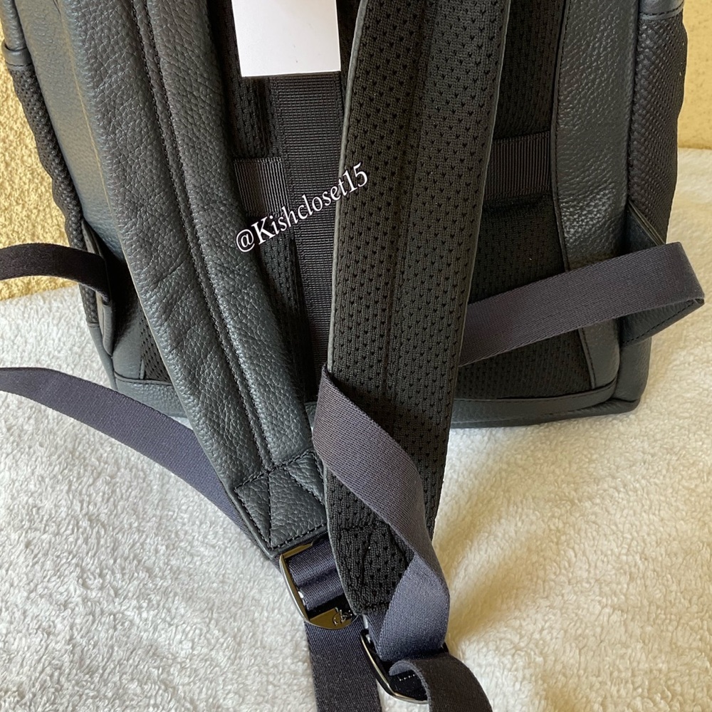 NWOT Lacoste Men's Altitude Genuine Cow Leather Flap Backpack - Picture 13 of 16